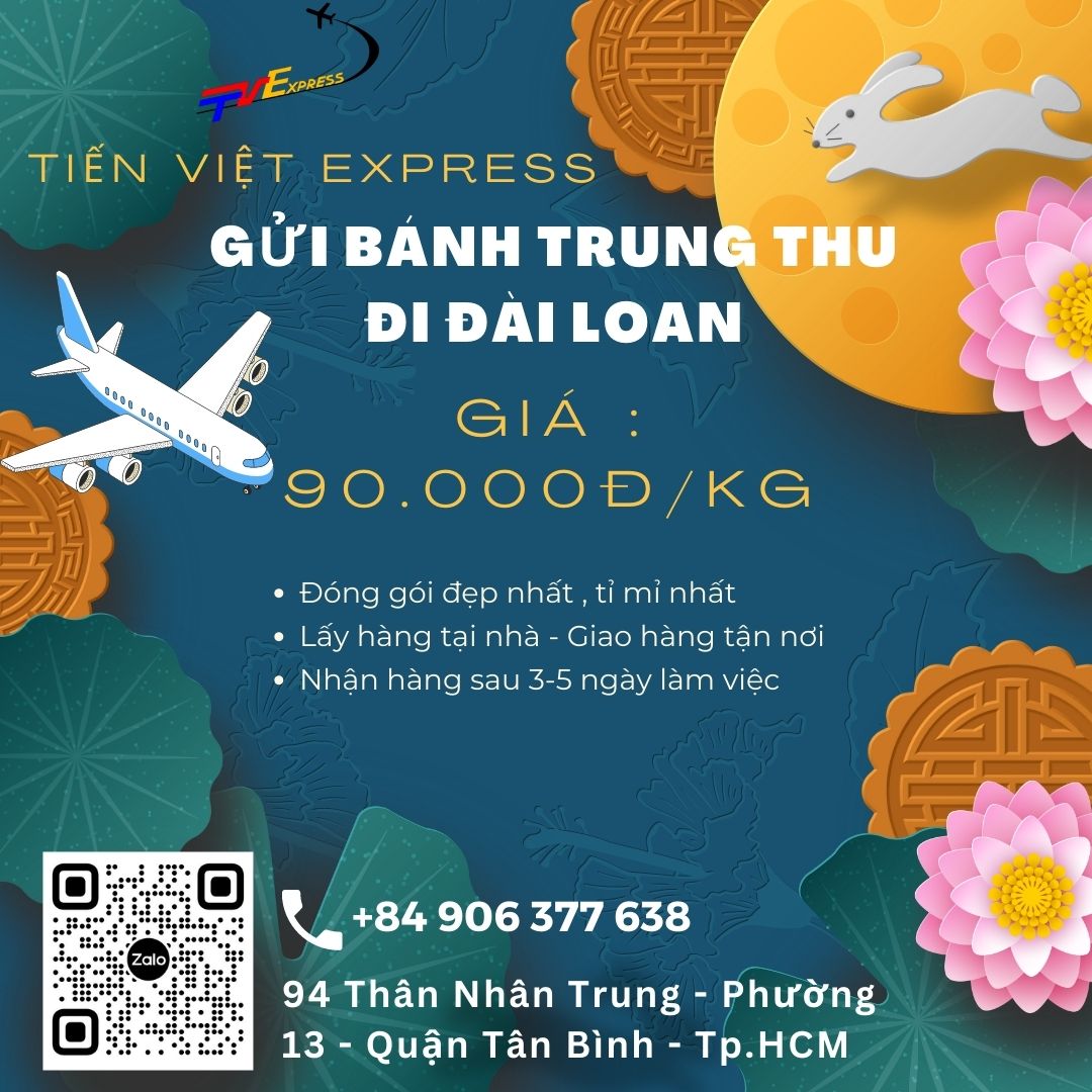 Gửi bánh trung thu đi Đài Loan giá rẻ